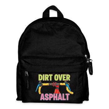 Dirt Over Asphalt Gravel Bike Pop Art - Sac à dos Enfant - noir - Devant