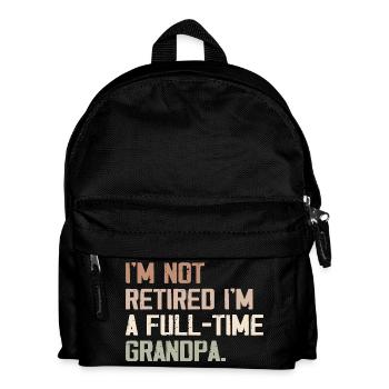 Papy à plein temps : Bien plus qu'une retraite - Sac à dos Enfant - noir - Devant