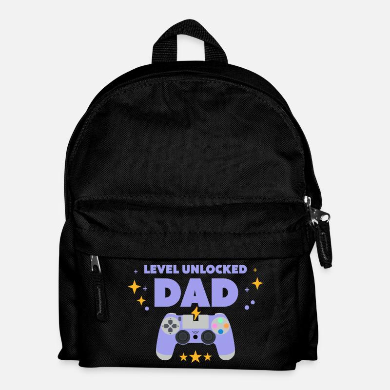 Level unlocked: Dad - Kids' Backpack - black