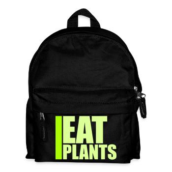 Sigle végétarien végan drôle de Eat Plants - Sac à dos Enfant - noir - Devant