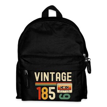 Vintage 1850's Retro Cassette - Kids' Backpack - black - Front