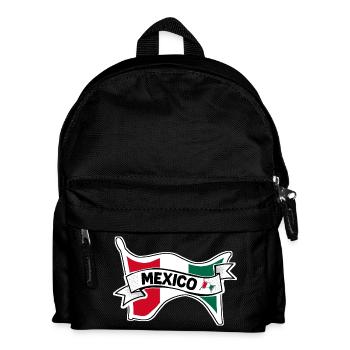 Mexico Mexikanische Flagge  - Kinder Rucksack - Schwarz - Vorne