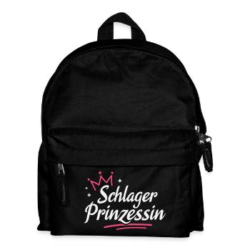 Schlager Prinzessin Schlagerparty - Kinder Rucksack - Schwarz - Vorne