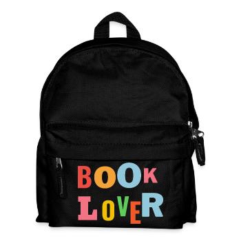 Image colorée des mots des amoureux des livres - Sac à dos Enfant - noir - Devant
