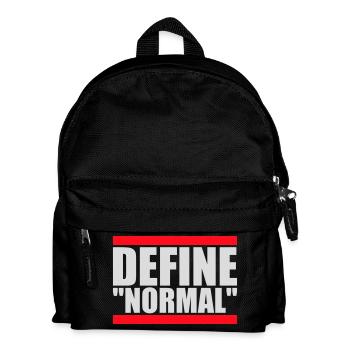 Define Normal Funny Sarcastic Definition Graphic - Kids' Backpack - black - Front