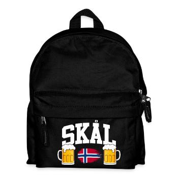Vacances en Norvège dans les fjords de Norge Voyage en Scandinavie - Sac à dos Enfant - noir - Devant
