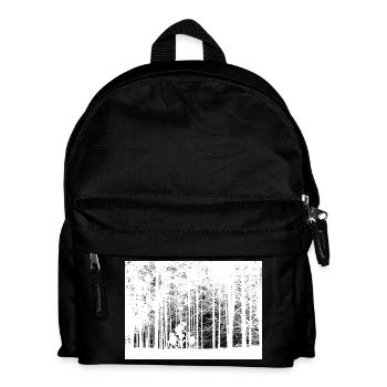 Freedom on two wheels – cyclists in the forest - Kids' Backpack - black - Front