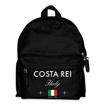 Costa Rei Sardinien Koordinaten Reise Souvenir - Kinder Rucksack - Schwarz - Vorne