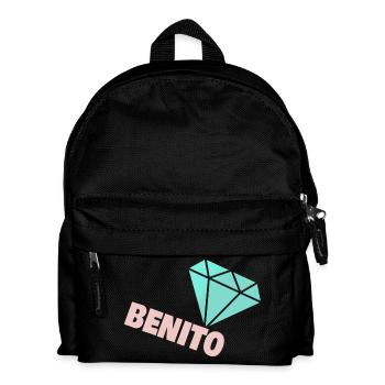 Geschenk für Benito - Kinder Rucksack - Schwarz - Vorne
