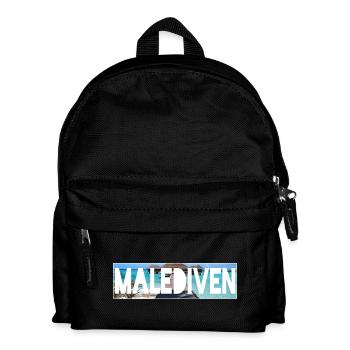 malediven - Kinder Rucksack - Schwarz - Vorne