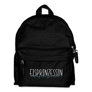 Eisprinzessin Eislauf Schlittschuhe Geschenk - Kinder Rucksack - Schwarz - Vorne