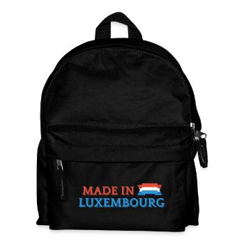 Hergestellt in Luxemburg - Kinder Rucksack - Schwarz - Vorne