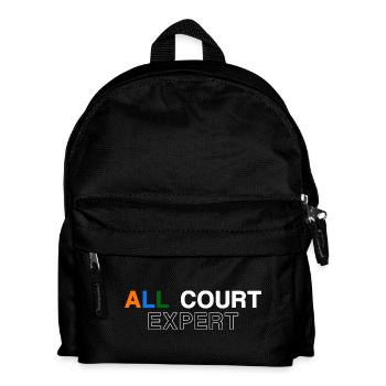 Tennis Shirt All Court Clay Grass Hard Court - Kids' Backpack - black - Front
