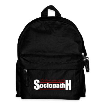 Sociopath - Kids' Backpack - black - Front