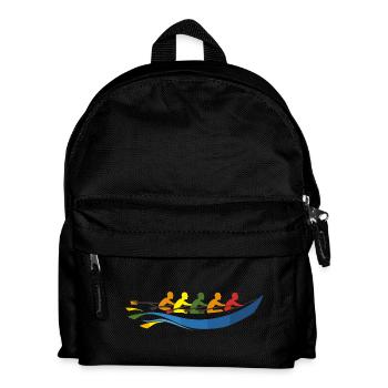 Rowing Team Comic Look - Kids' Backpack - black - Front
