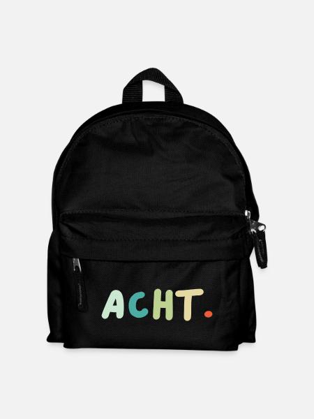 8. Geburtstag Acht Geschenk - Kinder Rucksack - Schwarz