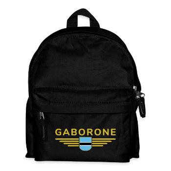 Gaborone T-Shirt für Botswana-Fans - Kinder Rucksack - Schwarz - Vorne