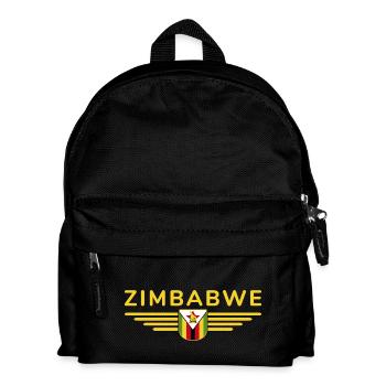 Zimbabwe T-shirt for Africa fans - Kids' Backpack - black - Front