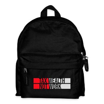 Impôt, richesse et non travail, politique progressiste, économie - Sac à dos Enfant - noir - Devant