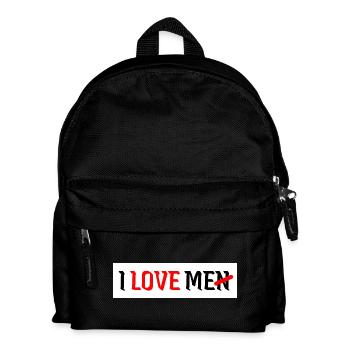 I love me i love men men self-love woman - Kids' Backpack - black - Front