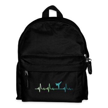 Taekwondo Taekwondo Heartbeat - Kids' Backpack - black - Front