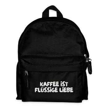 Coffee is liquid love - Kids' Backpack - black - Front