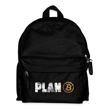 Plan Bitcoin Plan B - Kinder Rucksack - Schwarz - Vorne