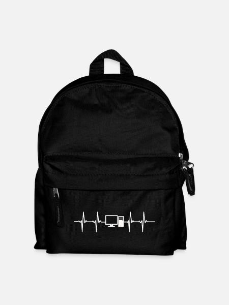 Tech Heartbeat Computer - Kids' Backpack - black