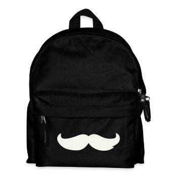 Mustache Contrast Design - Kids' Backpack - black - Front