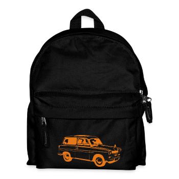  600 500 Kombi Trabi - Kinder Rucksack - Schwarz - Vorne
