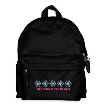 No. of friends on Powder days - Kids' Backpack - black - Front