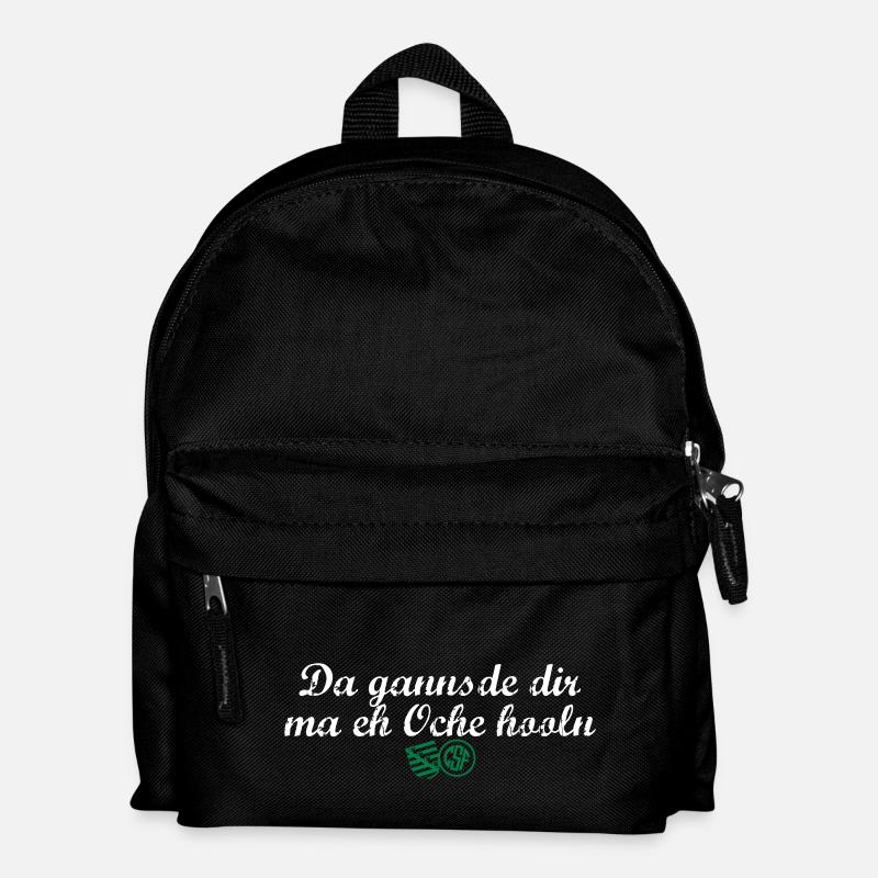 Da gannsde dir ma eh Oche hooln - Kinder Rucksack - Schwarz