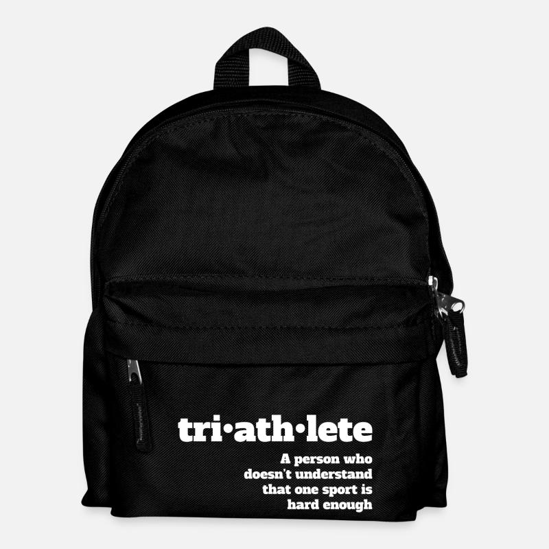 Triathlètes - Pas assez dur - Sac à dos Enfant - noir