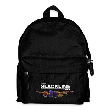 New slackline trick - crazy slackliner - Kids' Backpack - black - Front