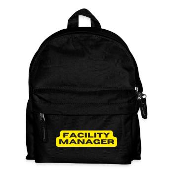 Facility Manager In-house technician Caretaker - Kids' Backpack - black - Front