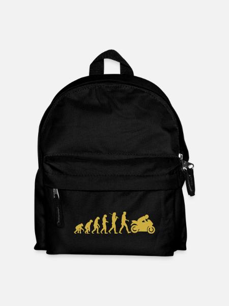 Motorrad-Evolution - Kinder Rucksack - Schwarz