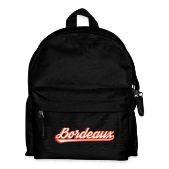 Bordeaux Retro Lettering - Kids' Backpack - black - Front