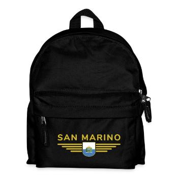 I Love San Marino, Elegance Style Design T-Shirt - Kids' Backpack - black - Front