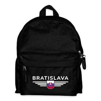 Bratislava, Slovakia Style Design T-Shirt - Kids' Backpack - black - Front