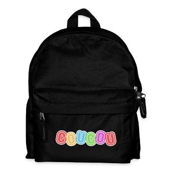 hello, hello, politeness - Kids' Backpack - black - Front