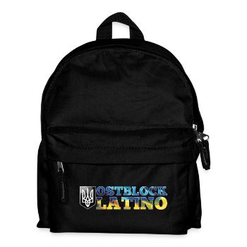Ostblock Latino Ukrainer Ukraine Geschenk - Kinder Rucksack - Schwarz - Vorne