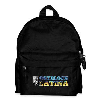 Ostblock Latina Ukrainerin Ukraine Geschenk - Kinder Rucksack - Schwarz - Vorne