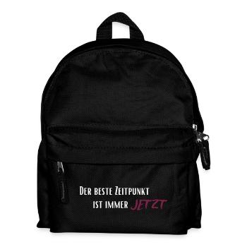 Le meilleur moment, c’est toujours maintenant - Sac à dos Enfant - noir - Devant