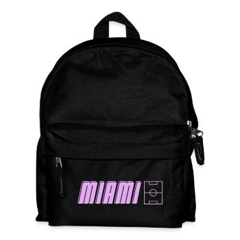 Miami Soccer Passion - Kinder Rucksack - Schwarz - Vorne