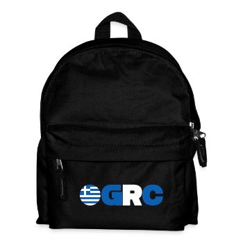 Griechenland - Kinder Rucksack - Schwarz - Vorne