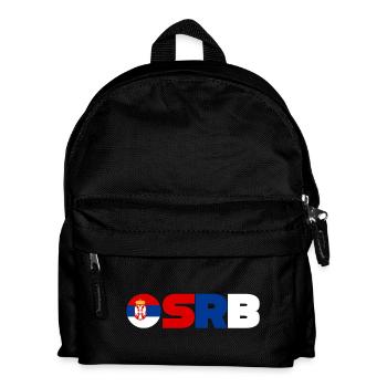 Serbia - Kids' Backpack - black - Front