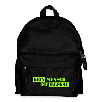 Personne n’est illégal - Migration - Illégalité - Sac à dos Enfant - noir - Devant