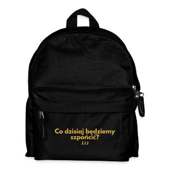 Was werden wir heute kratzen? - Kinder Rucksack - Schwarz - Vorne