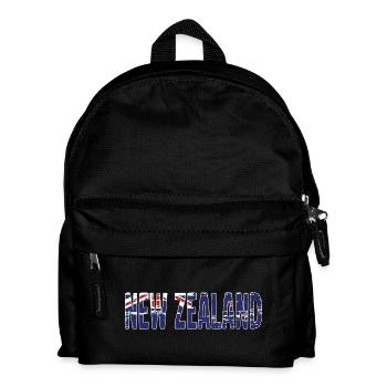 New Zealand Logo New Zealand Symbol Flag - Kids' Backpack - black - Front