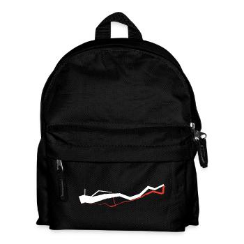 Iconic Data Viz: Minard 1812 - White / Red - Kids' Backpack - black - Front